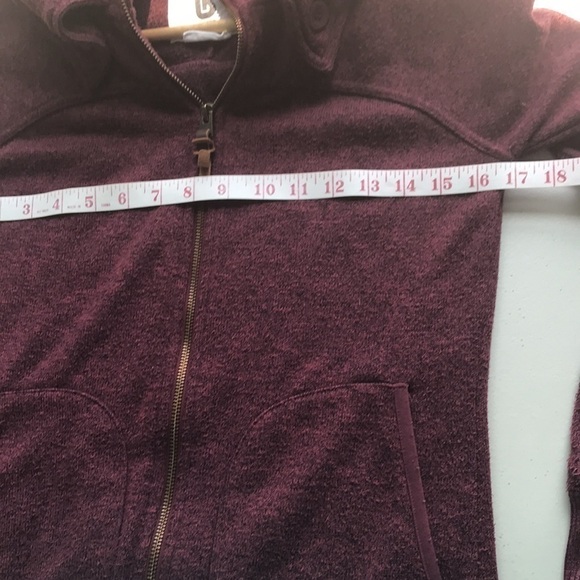 BURTON burgundy full zip hoodie XS - Picture 13 of 14